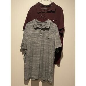 2 Rock & Republic mens polo golf shirts
